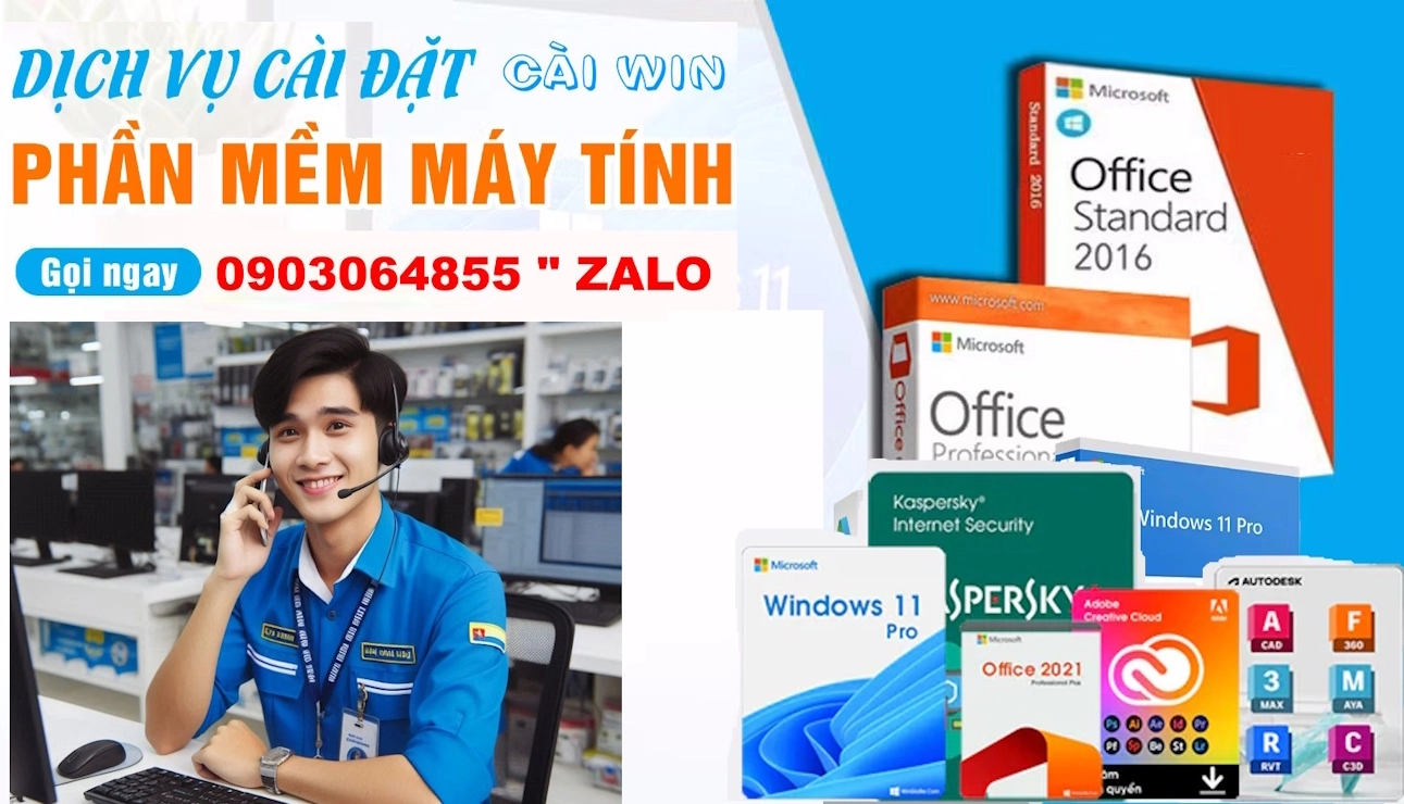 Nhận Hổ Trợ Cài Phần Mềm Nhanh Nhất